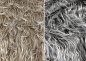 Preview: Zottelstoff Sam grey or brown mottled Fake Fur Faux Fur